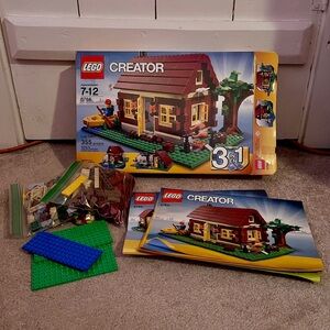LEGO Creator 3-in-1 Log Cabin Set 5766, Retired LEGO set 2010